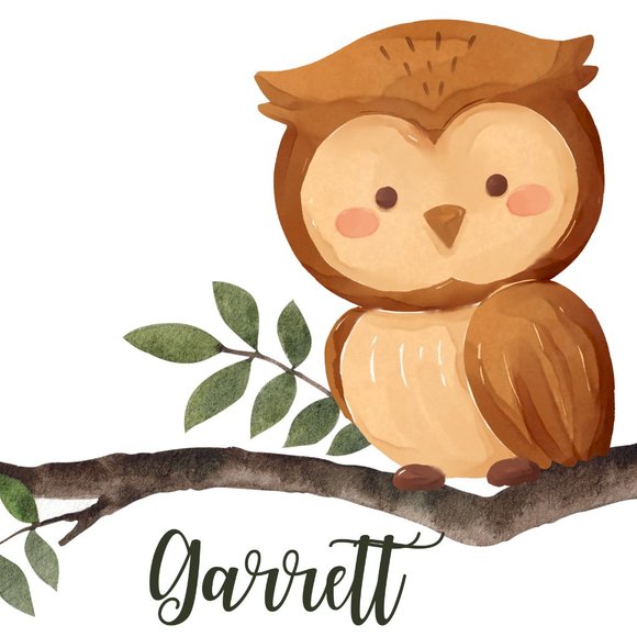 Personalized Nursery Name Decor Wall Art for Nursery or Children's Rooms, 8 x10 - Picture 5 of 12